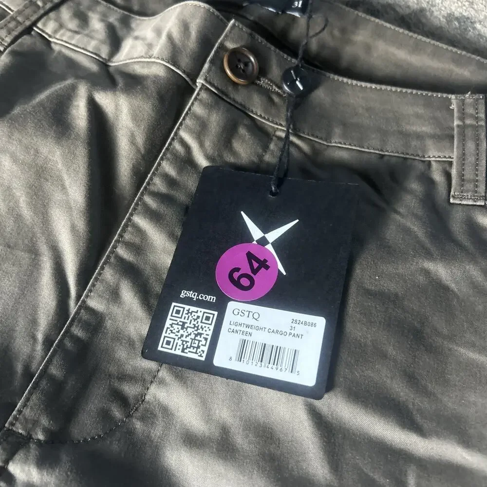 NWT GSTQ Lightweight Cargo Pants Canteen Men's Pants 31